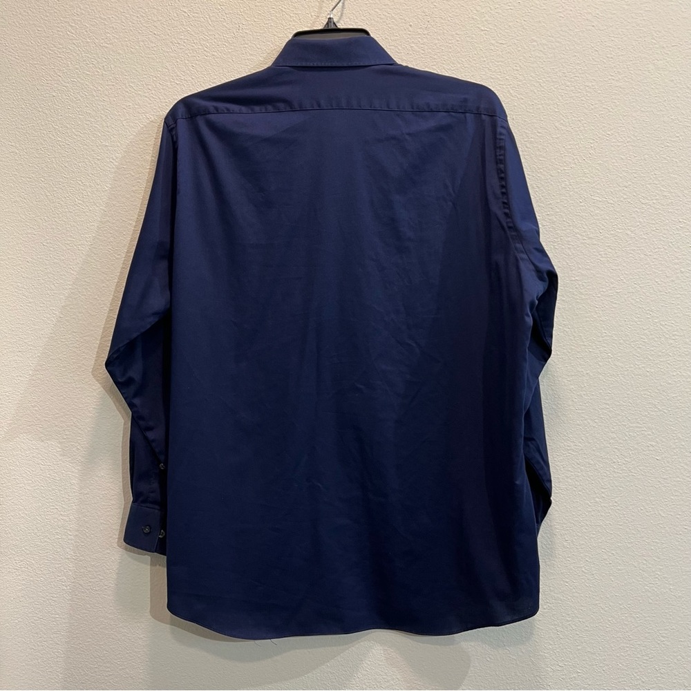 Van Heusen Flex Shirt, Regular Fit, Navy - Picture 3 of 3